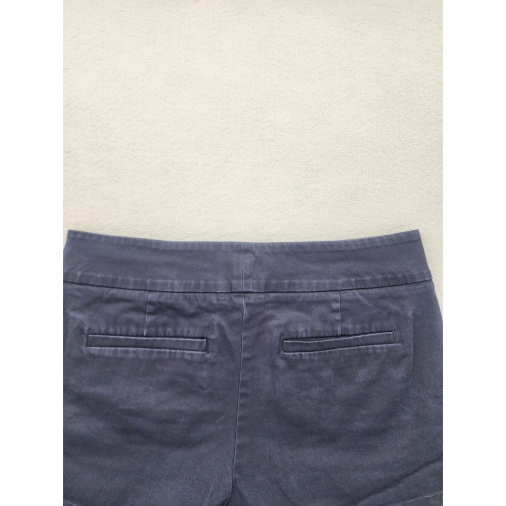 Calvin Klein Navy Blue Chino Shorts Womens Size 4 Casual Summer Classic Preppy - Picture 7 of 11
